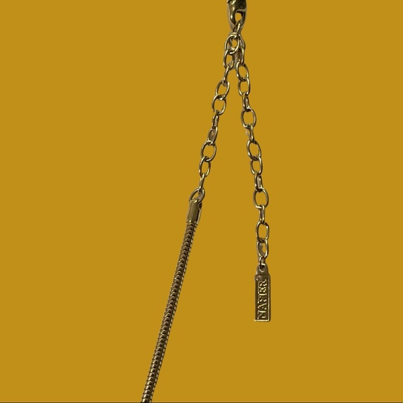 Vintage Napier Long Goldtone Necklace with Faux Tortoiseshell Accent - Picture 4 of 4